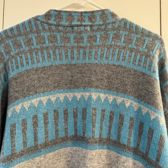 Sundance Quiet Isle Cardigan Sweater Cashmere Wool Blend Southwestern Large - Picture 5 of 9